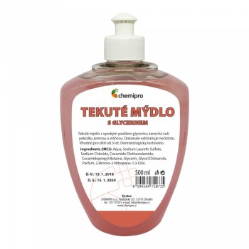 Produkty CHEMIPRO > TEKUTÉ MÝDLO S GLYCERÍNEM